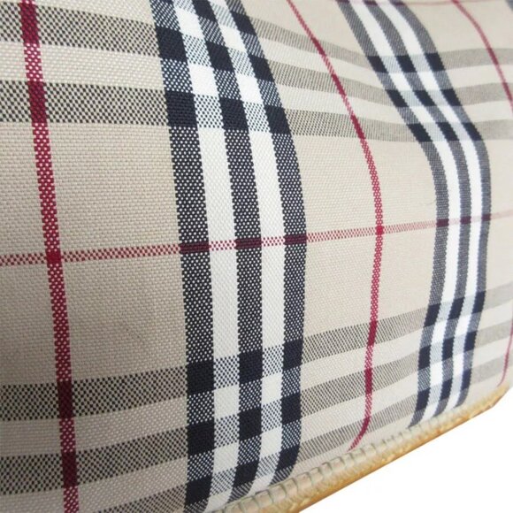 Auth BURBERRY Nova Check Handbag Tote Bag Beige / multicolor canvas/rubber - Picture 6 of 11